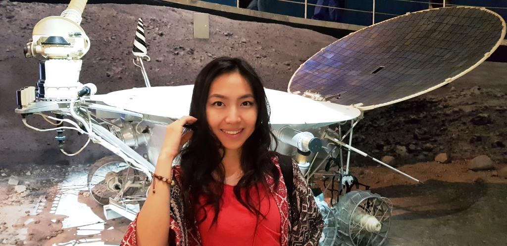 Айжан в Музее Космонавтики